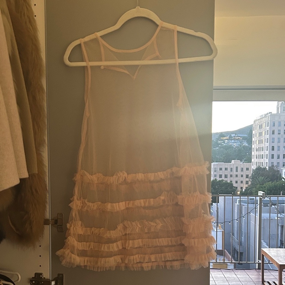 Sheer Ruffled Dress - Picture 2 of 2